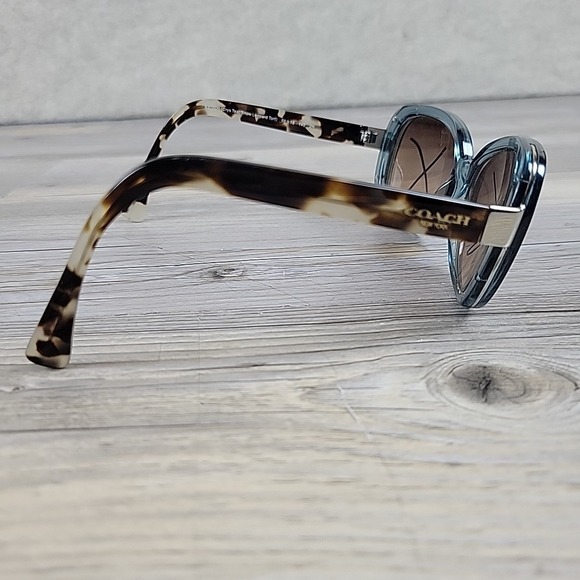 COACH HC 8172 5370D0 CRYSTAL TEAL SNOW LEOPARD TORT 56-16-140 FRAMES ONLY‎ main image 7